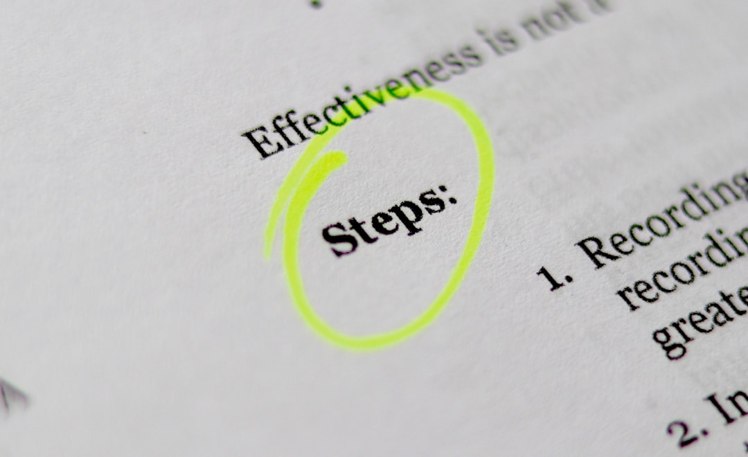 the word steps highlighted on paper the word steps highlighted on paper