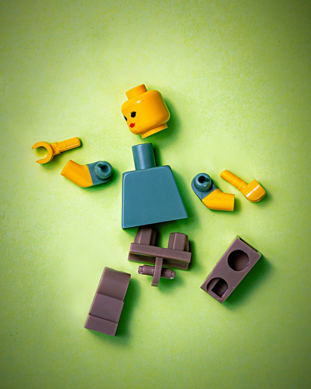 lego figurine deconstructed 