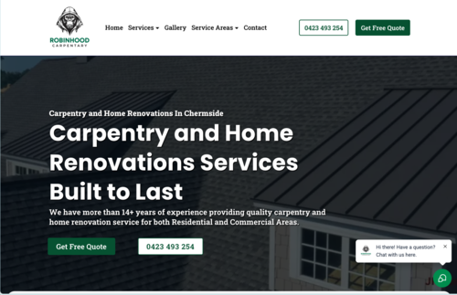 Robinhood Carpentry website