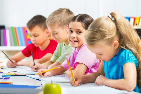 children writing something children writing something