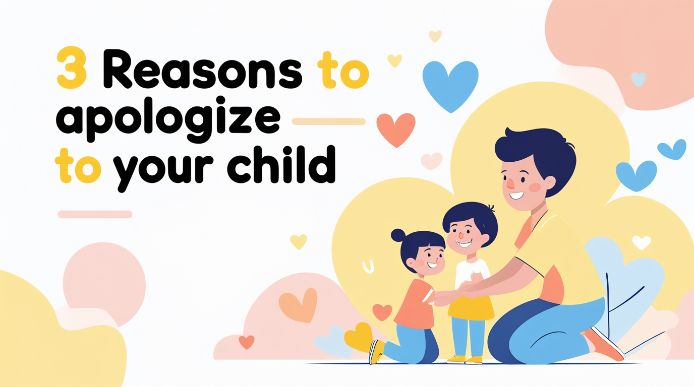 3 reasons to apologized to your child