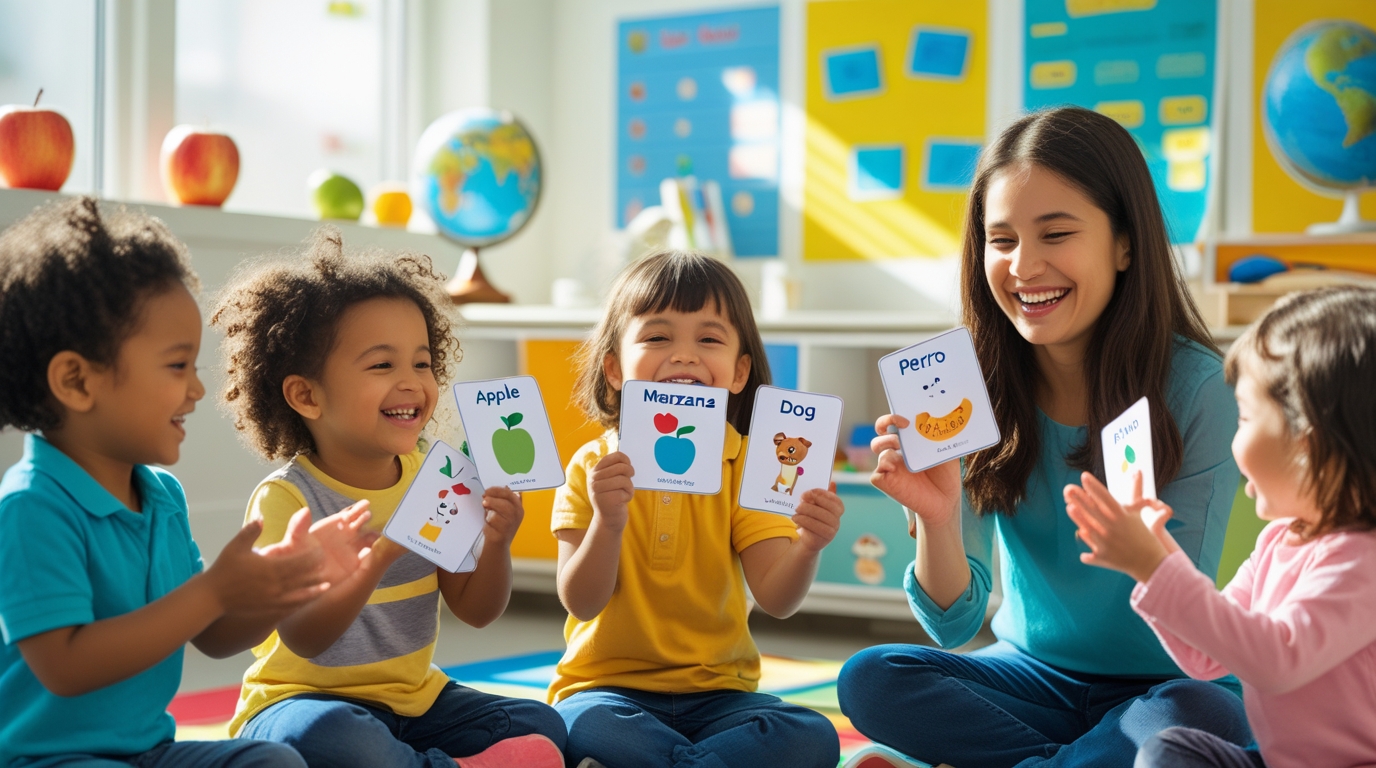 children learning