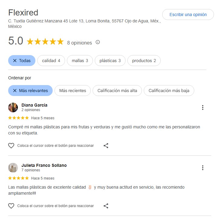 Testimonio de cliente satisfecho 1