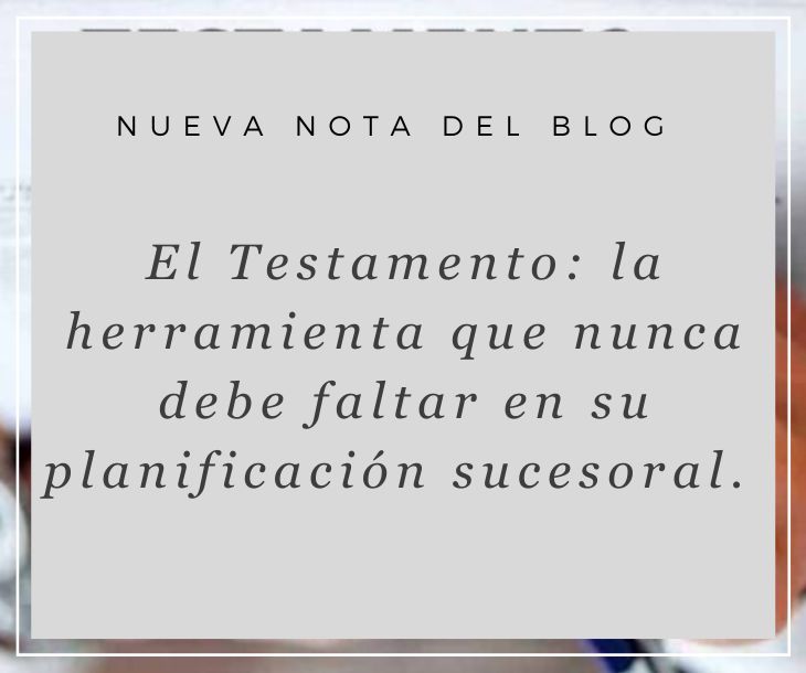 importancia del testamento