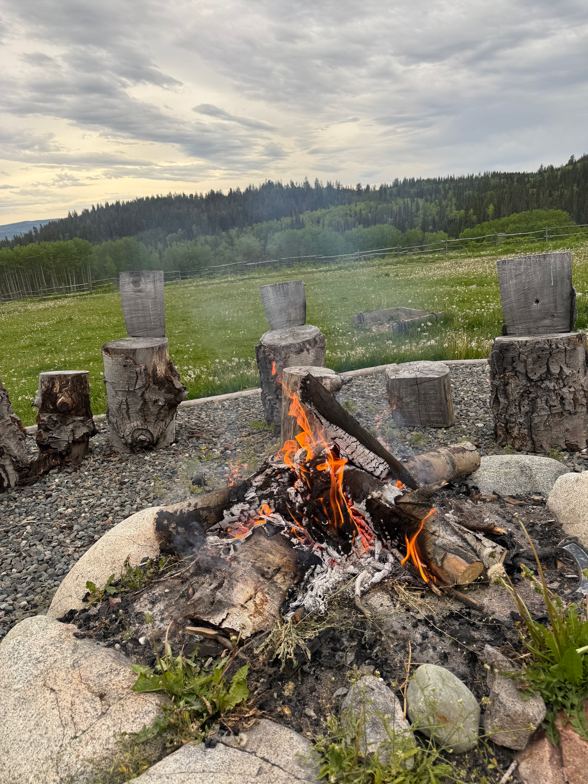 Firepit at Montana Hill Guest Ranch
