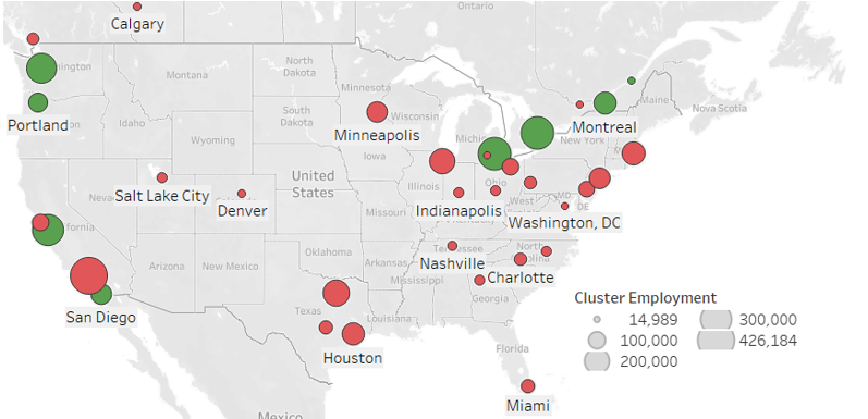 US Manufacturing hubs