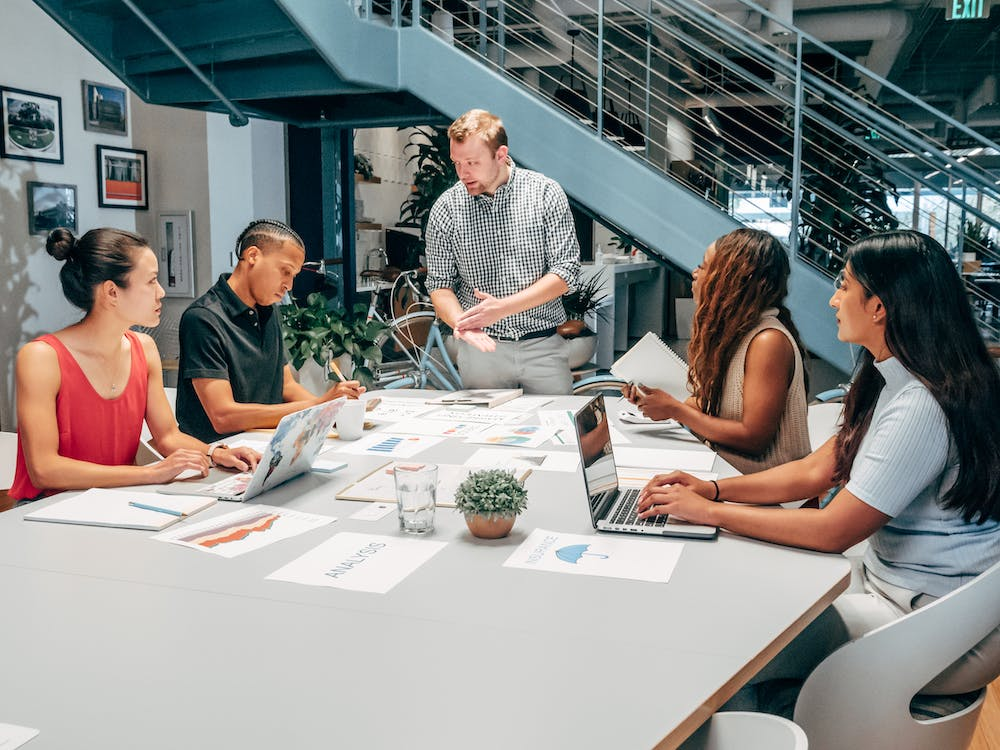 Marketing team in a meeting