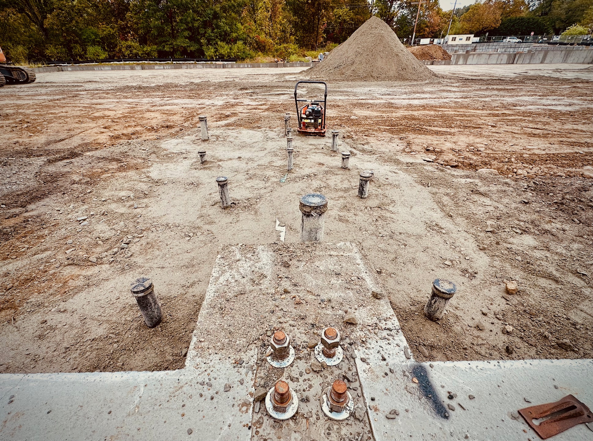 underground plumbing inspected and backfilled underground plumbing inspected and backfilled