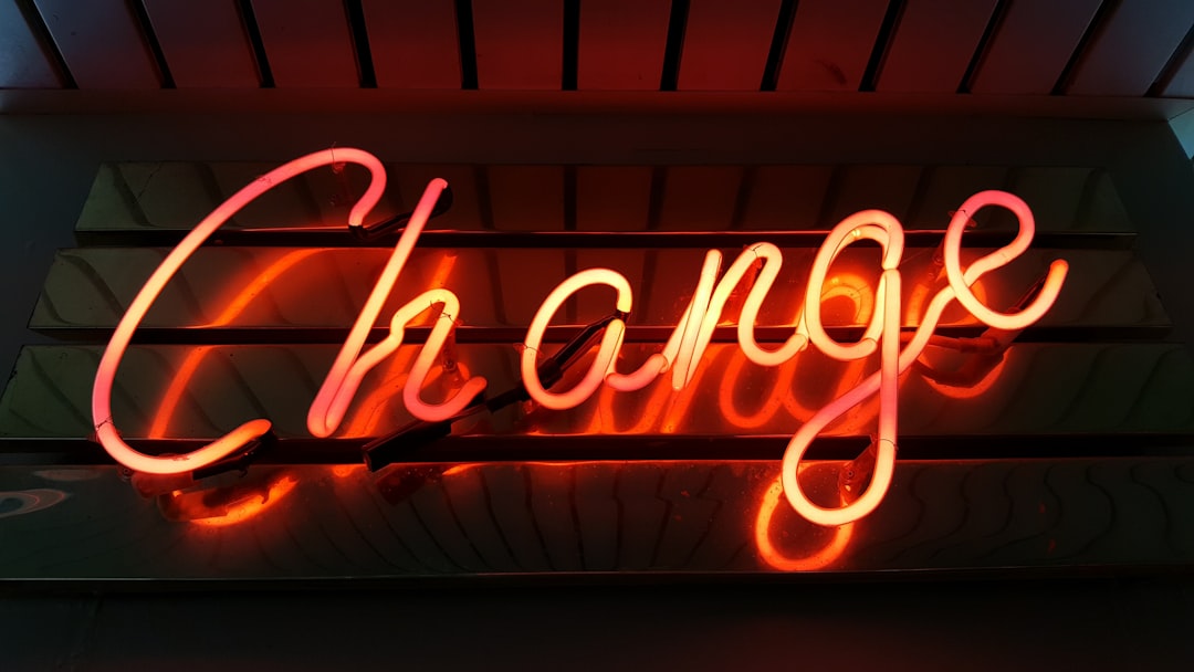 Neon Change sign Neon Change sign