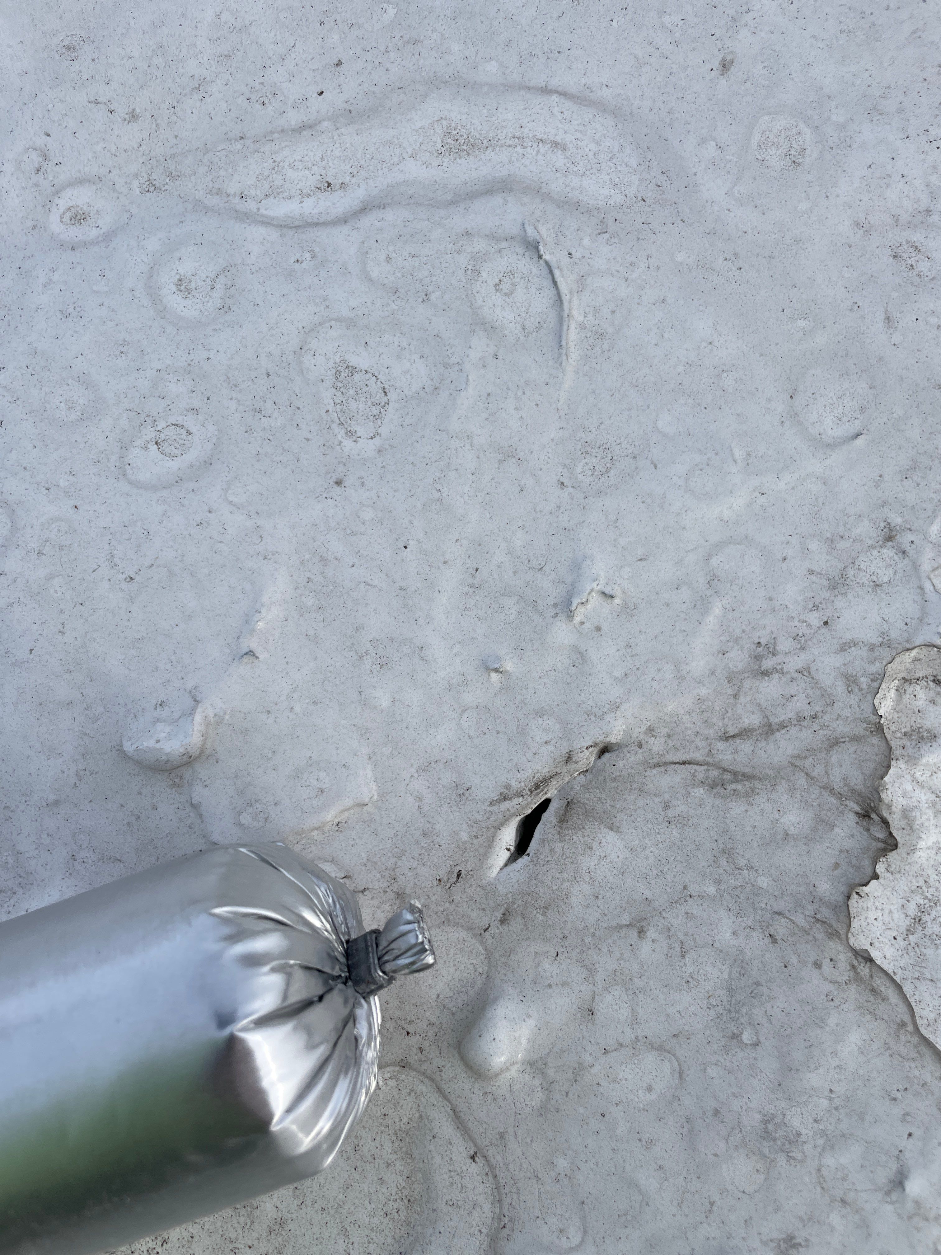 Physical Damage to Foam Roof
