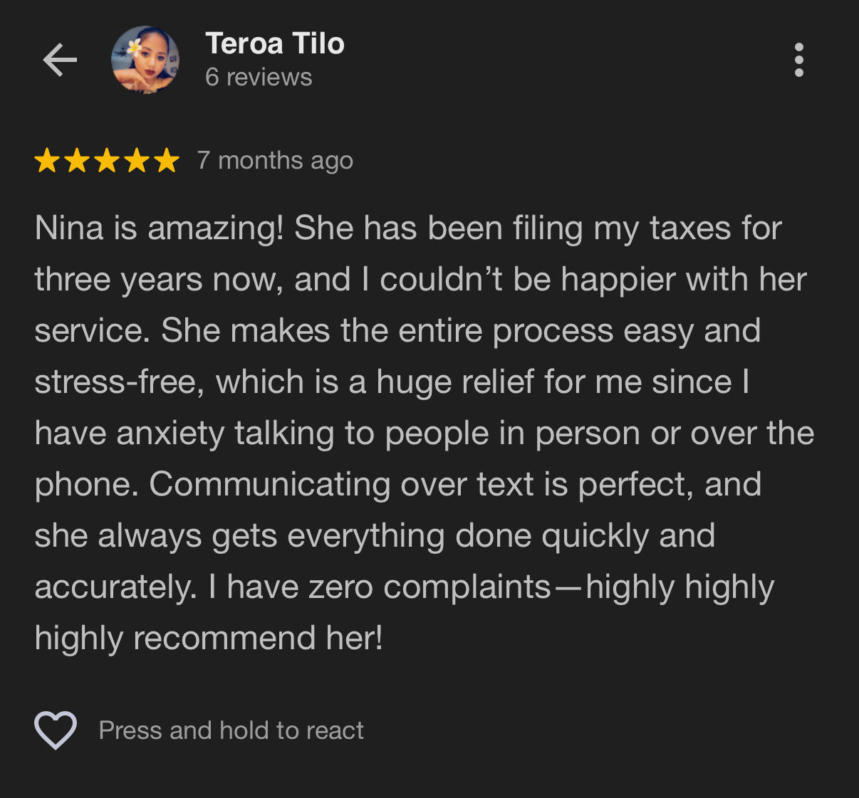 Client Testimonial 7