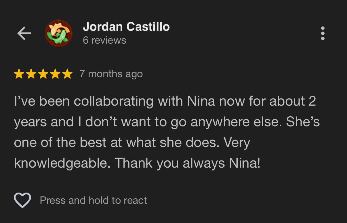 Client Testimonial 1