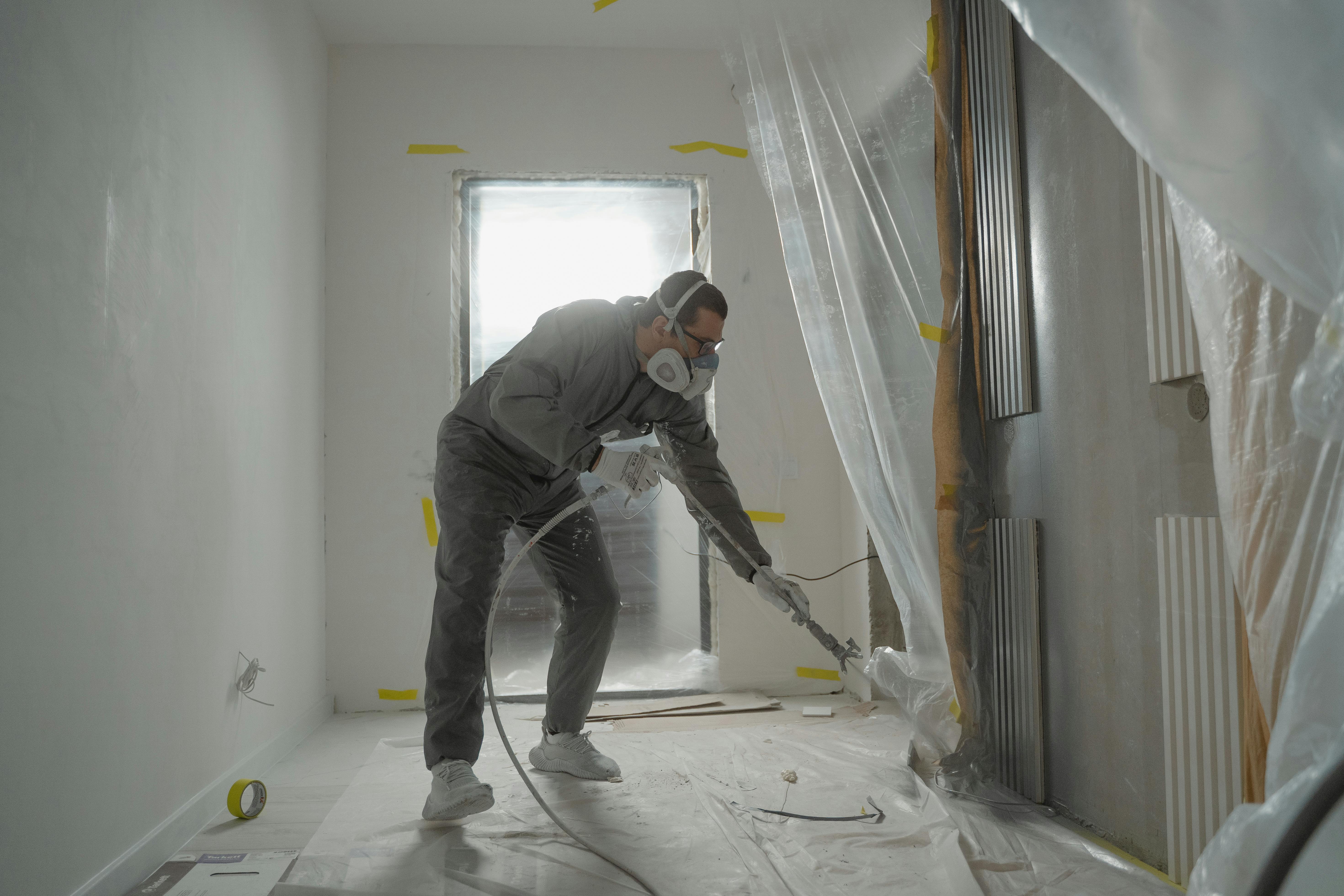 Painter at work