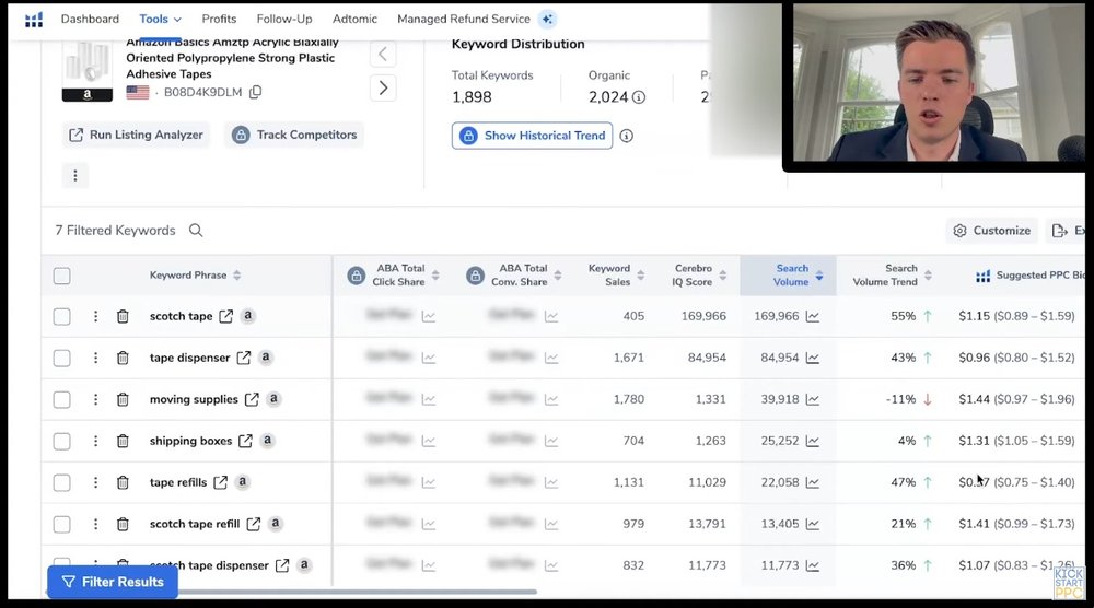 Kickstart PPC Amazon product keyword optimization