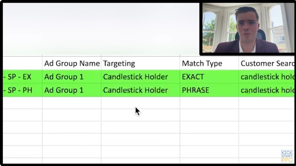 Kickstart PPC Brandyn Amazon PPC keyword match types Kickstart PPC Brandyn Amazon PPC keyword match types