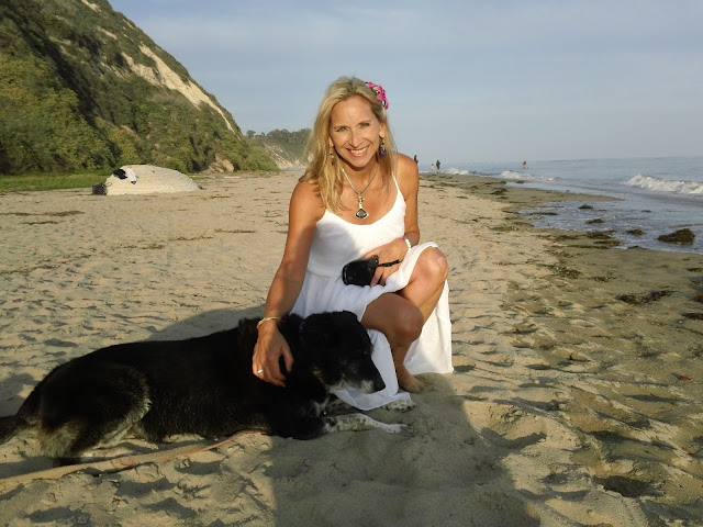 Jennifer Elizabeth Masters in Santa Barbara with dog, Karma, June, 2013 Jennifer Elizabeth Masters in Santa Barbara with dog, Karma, June, 2013