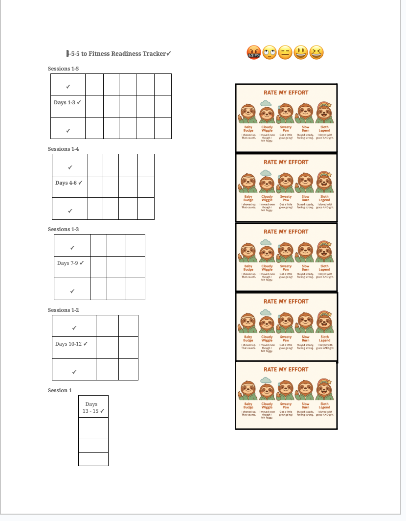 5-5-5 Fitness Tracker