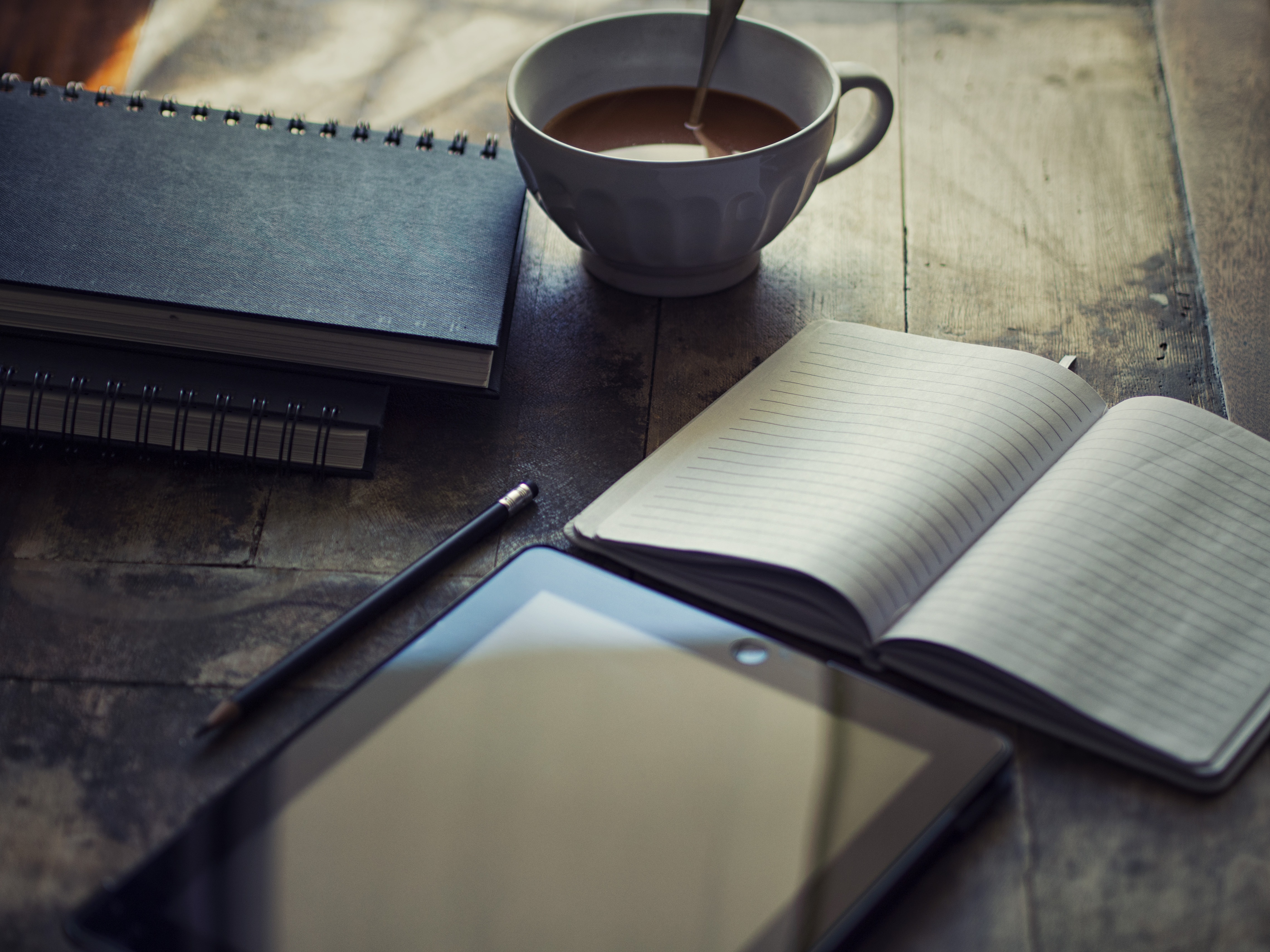Coffee and a journal