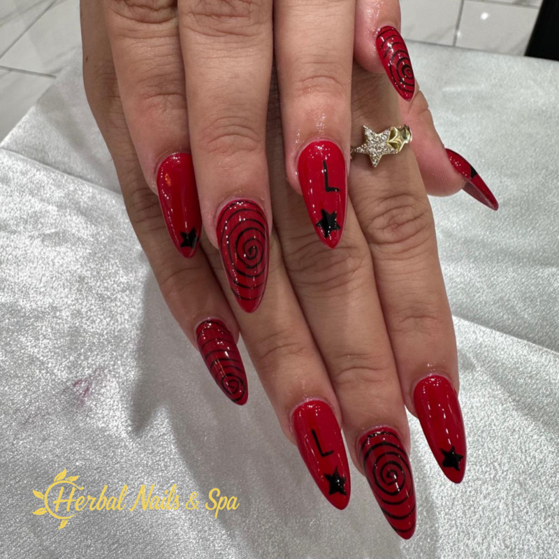 Manicure work from Herbal Nails Chino Hills