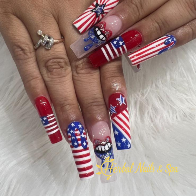 Fresh nail set at Herbal Nails & Spa Chino Hills