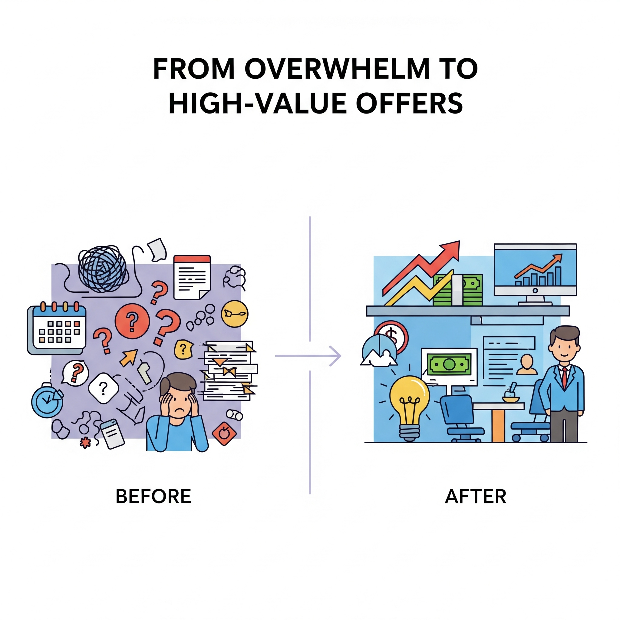 Diagram illustrating simplified offer framework