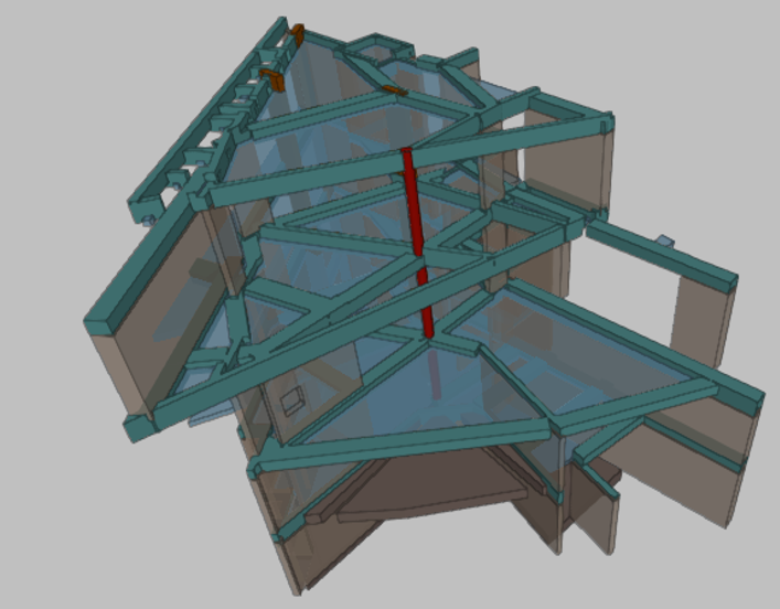 CASA 55 structural analysis model