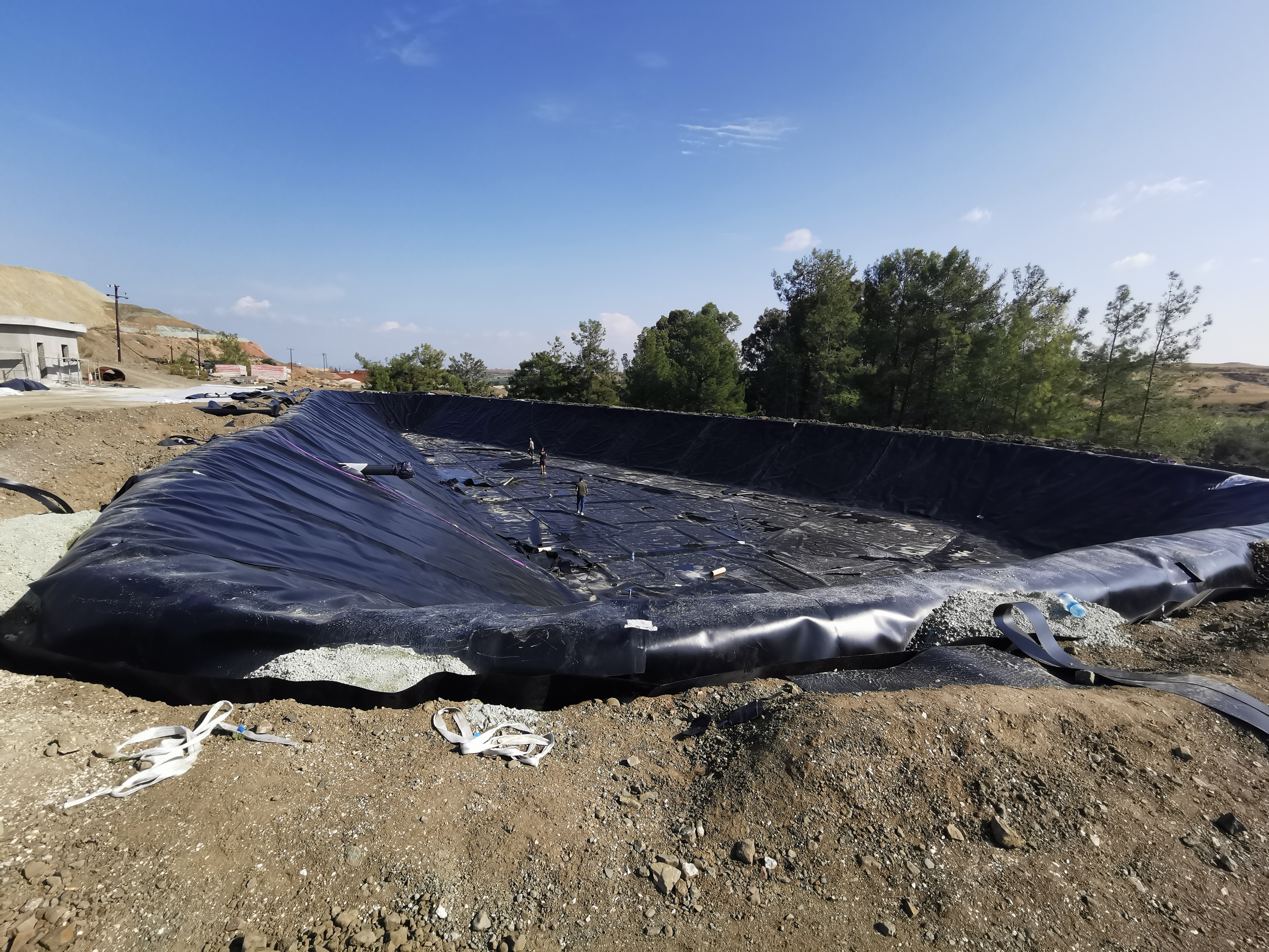 Concrete structures at Solea water plant