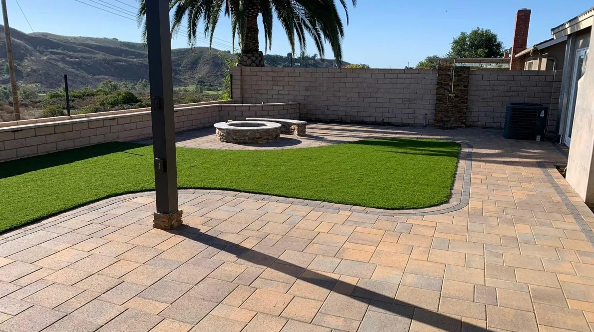 Patio with Turf