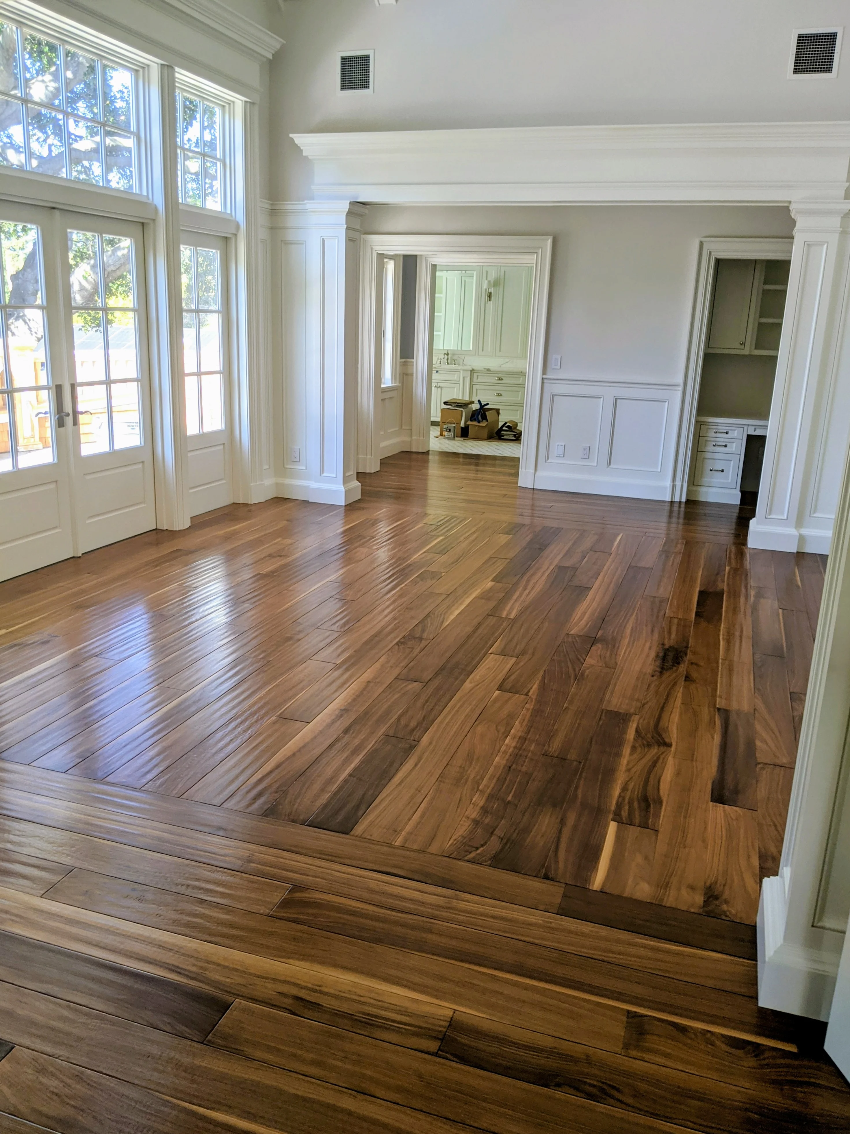 Professional hardwood floor refinishing in Sonoma County
