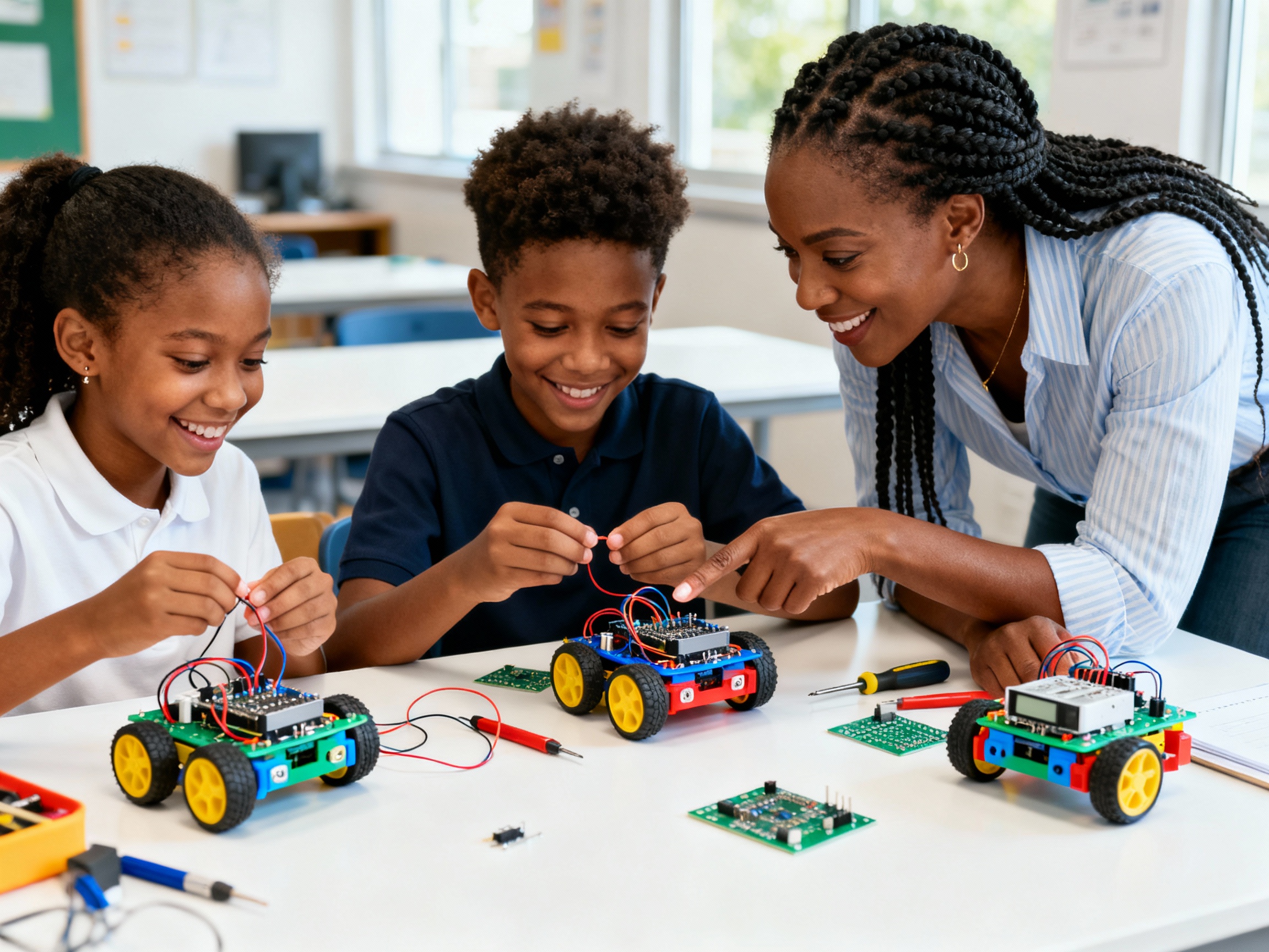 Kids learning together