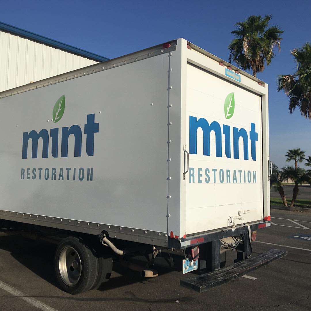 mint restoration truck on display