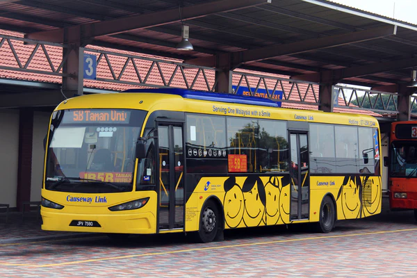 bus ride in JB