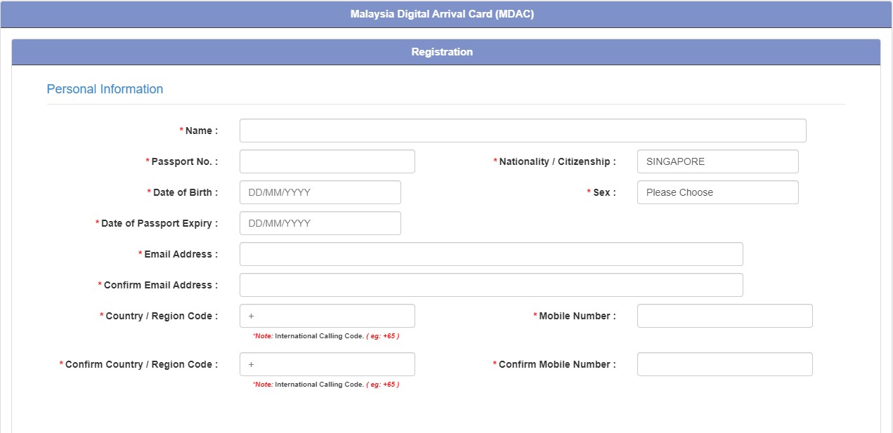 registration mdac
