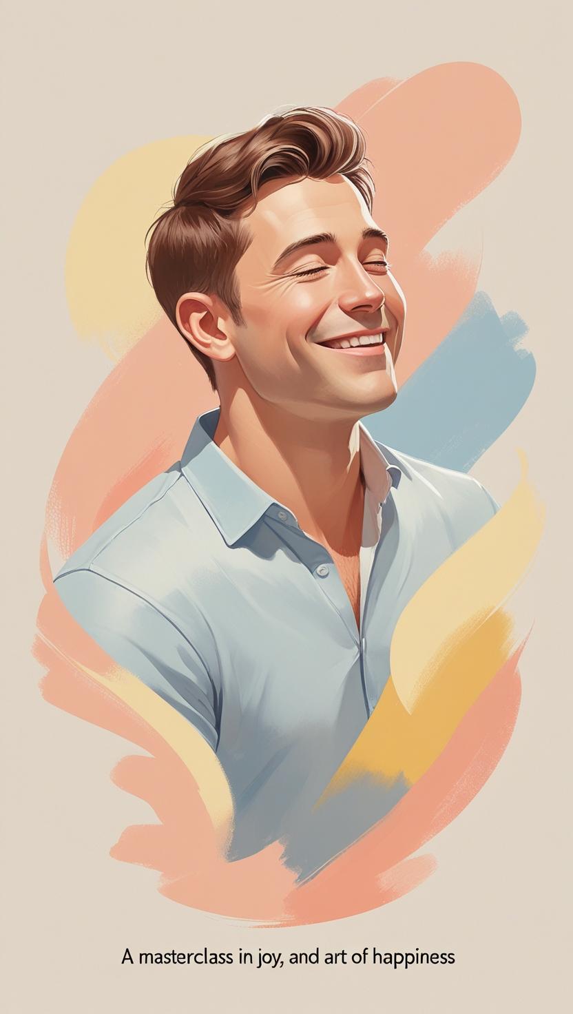 Artistic portrait of a smiling man in a light blue shirt, eyes closed in peaceful joy, surrounded by soft pastel brushstrokes—capturing the essence of happiness, warmth, and emotional well-being. Artistic portrait of a smiling man in a light blue shirt, eyes closed in peaceful joy, surrounded by soft pastel brushstrokes—capturing the essence of happiness, warmth, and emotional well-being.