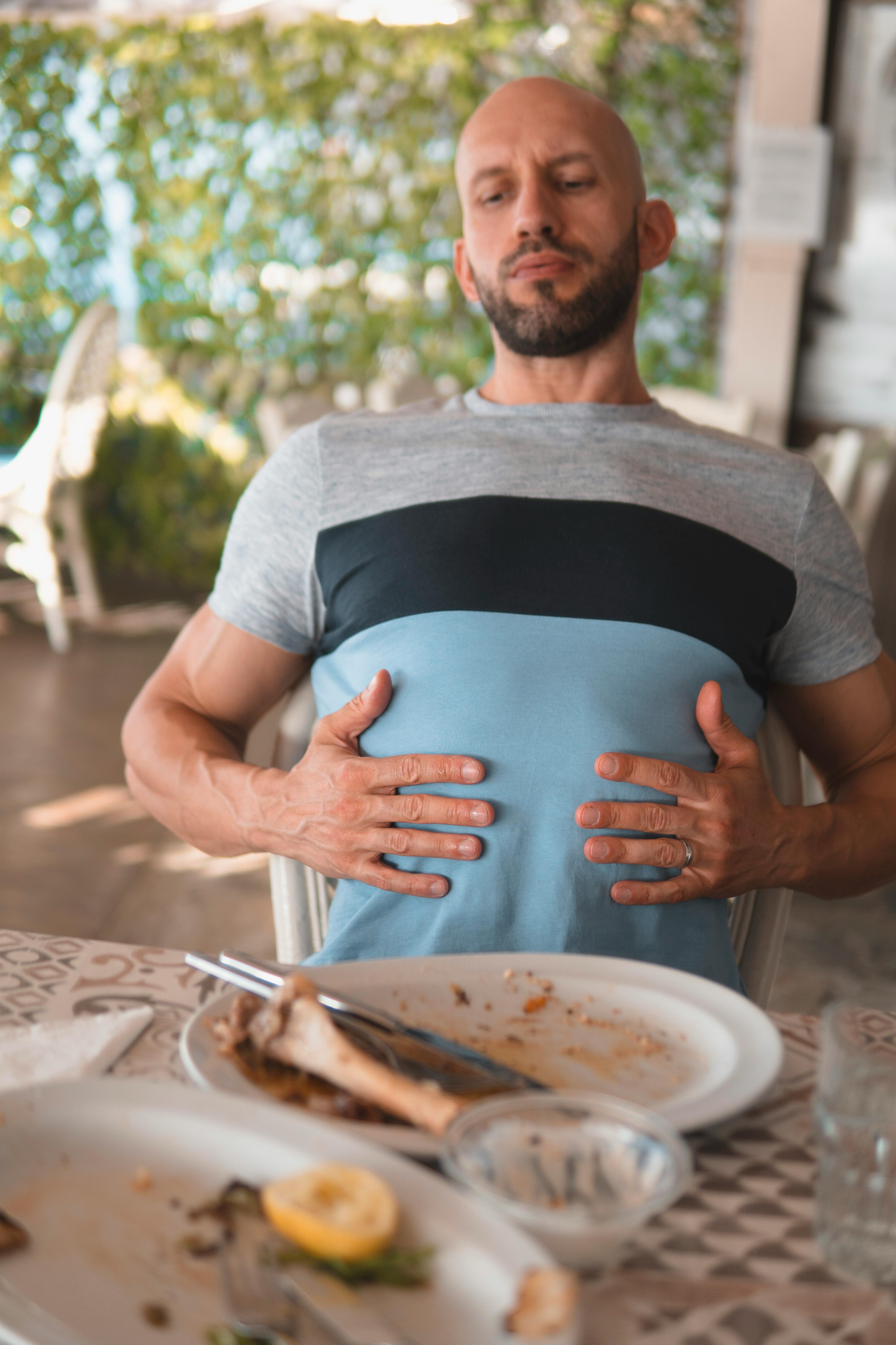 man full after eating man full after eating
