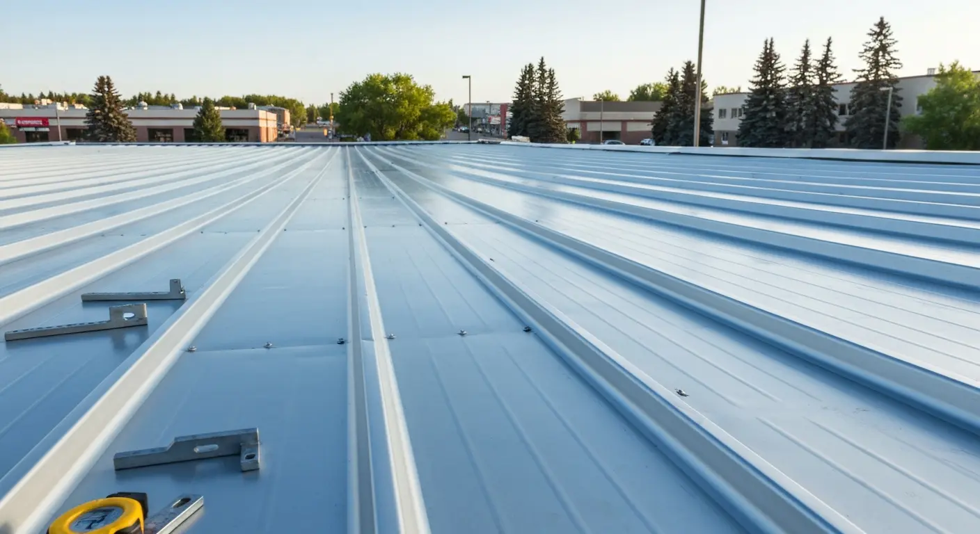 Metal roof installation