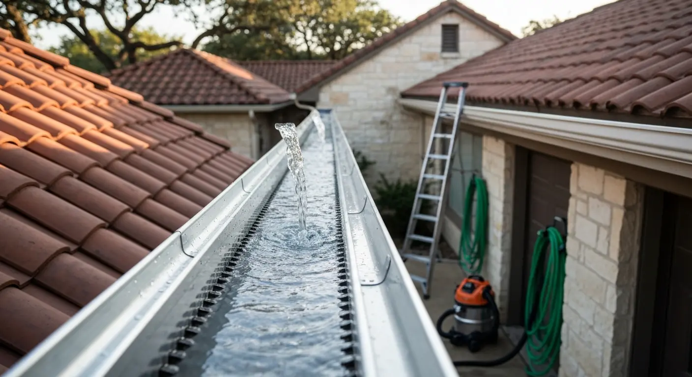 Gutter cleaning service in East San Antonio