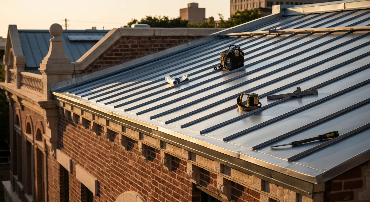 Metal roof restoration