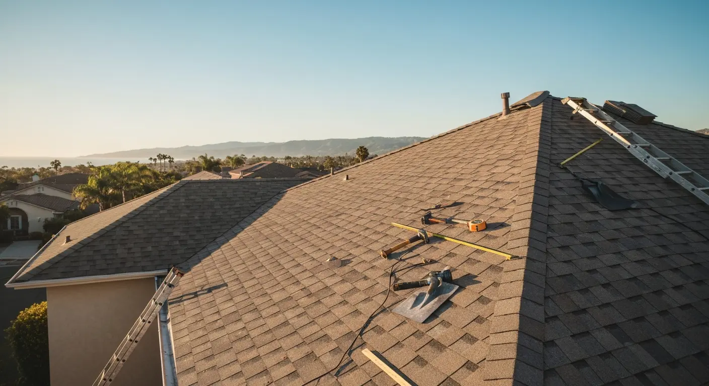 Roof replacement installation