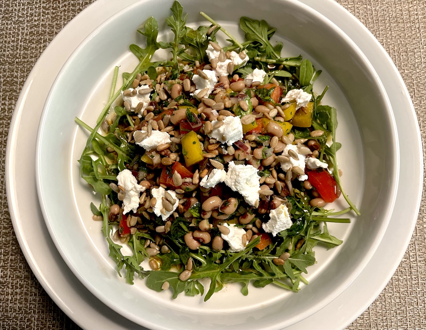 Senior-Friendly Black-Eyed Pea Salad with Balsamic-Dijon Vinaigrette