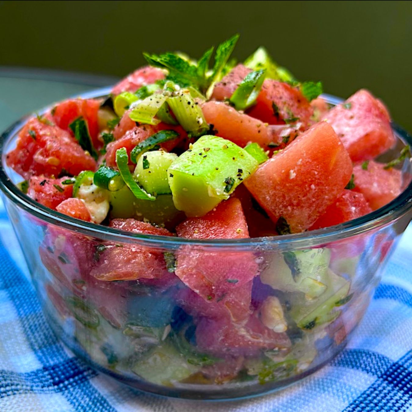 Healthy Senior Recipe: Watermelon-Cucumber Salad with Feta and Mint