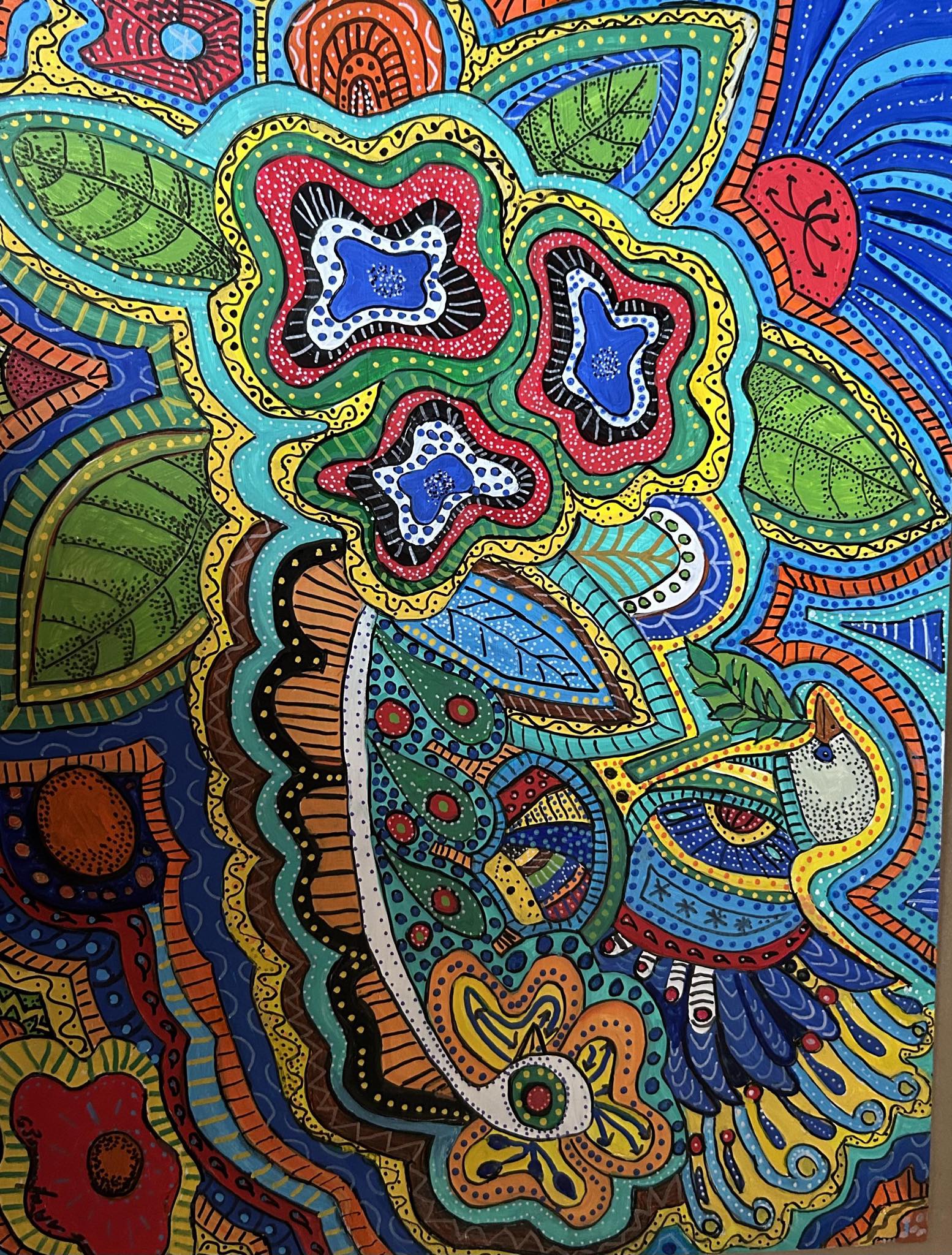 dot painting by Gloria Jean Pennington dot painting by Gloria Jean Pennington