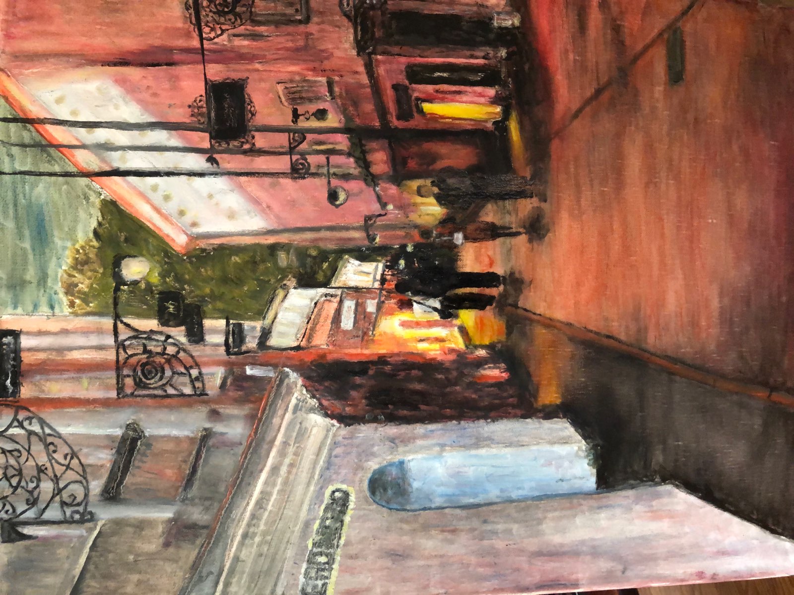 A painting by Pat Roberts at Gallery Eleven, Charleston WV. A painting by Pat Roberts at Gallery Eleven, Charleston WV.