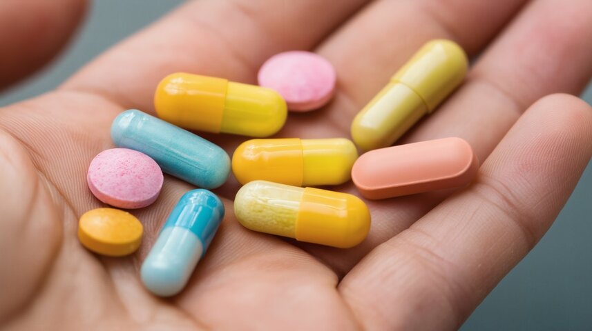 Close-up of a hand holding colorful pills, representing the profit-driven pharmaceutical system that sustains mental health diagnoses through lifelong medication dependence. Close-up of a hand holding colorful pills, representing the profit-driven pharmaceutical system that sustains mental health diagnoses through lifelong medication dependence.