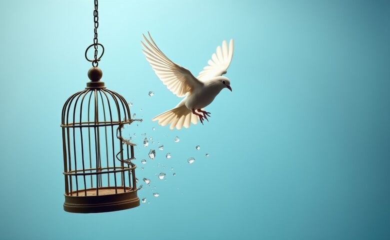 White dove breaking free from a shattered birdcage, symbolizing liberation from false diagnoses, emotional blocks, and the medical model’s grip on autism narratives. White dove breaking free from a shattered birdcage, symbolizing liberation from false diagnoses, emotional blocks, and the medical model’s grip on autism narratives.