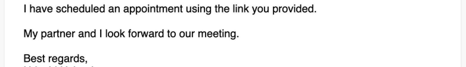 Real reply screenshot from cold outreach campaign