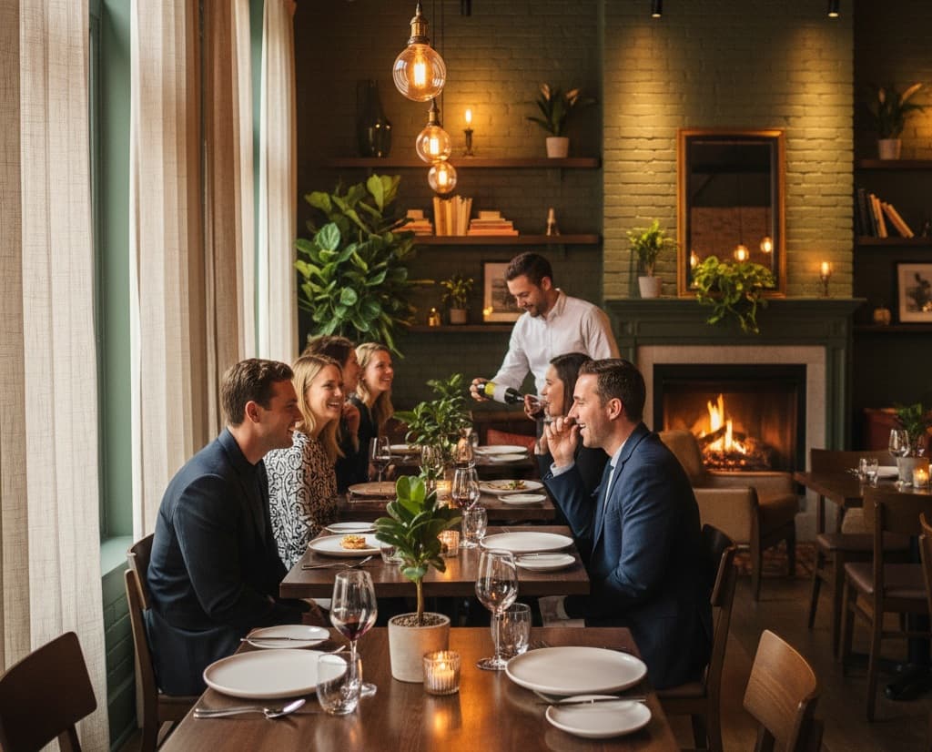 Ambiente ideal de un restaurante Ambiente ideal de un restaurante