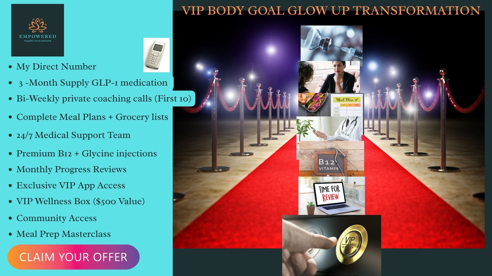 VIP Body Goals Glow Up Transformation -Main VIP Body Goals Glow Up Transformation Tirzepatide @ 2340