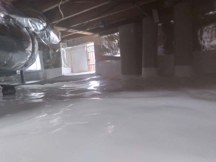 Foundation repair and crawl space waterproofing