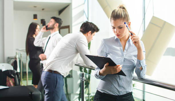Person conducting an insurance training session